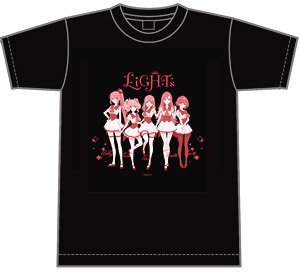 Lapis Re:Lights LiGHTs T-Shirt Black M (Anime Toy)