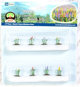 95541 (HO) ルピナス HOスケール (8株入り) [Lupines 1/2`` Height, 8/pk] (鉄道模型)