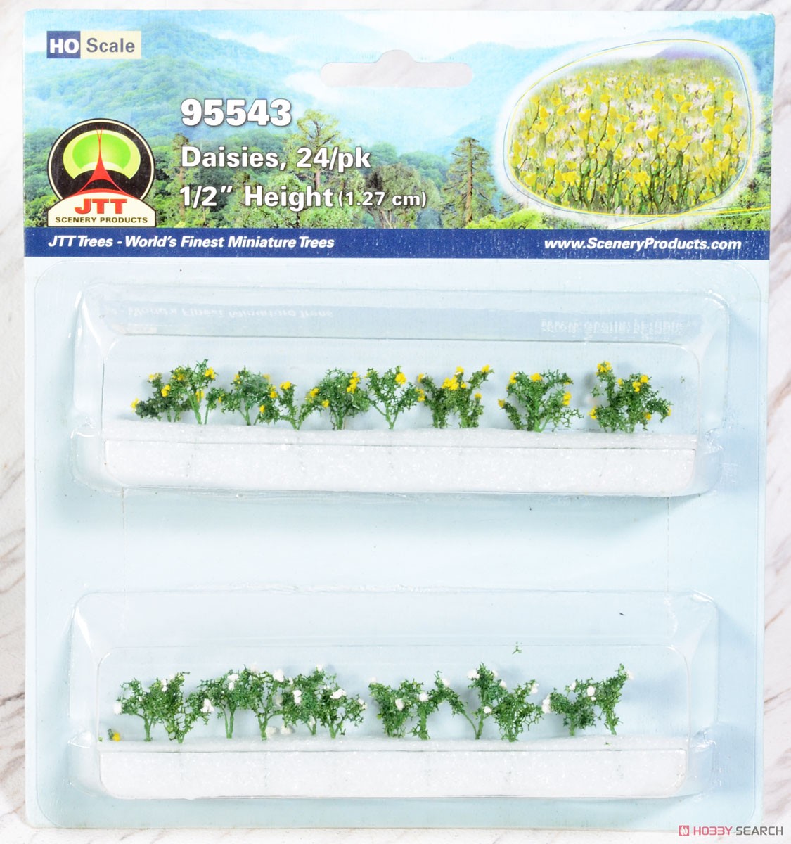 95543 (HO) Daisies, 24/pk 1/2`` Height (1.27cm) (Model Train) Item picture1