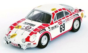 Alpine Renault A110 1971 Tour de Belgique #69 Hermes Delbar / Claude Collaer (Diecast Car)