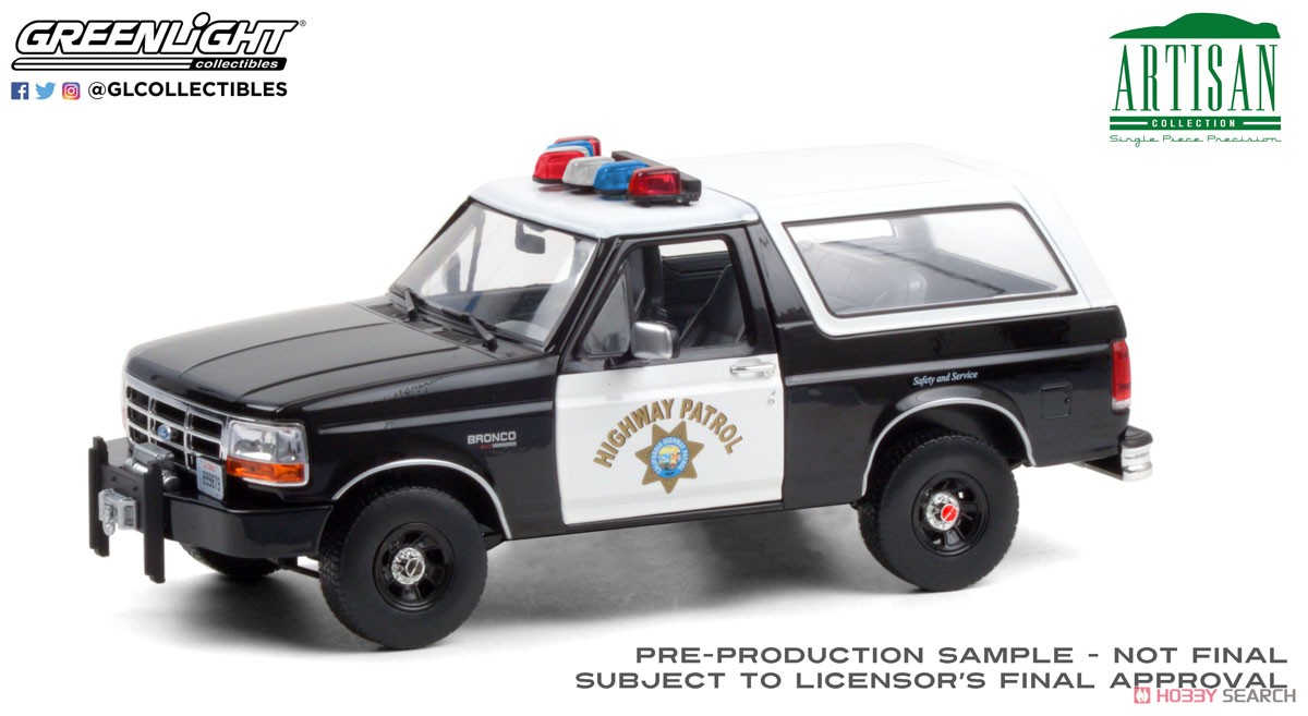 Artisan Collection - 1995 Ford Bronco - California Highway Patrol (Diecast Car) Item picture1