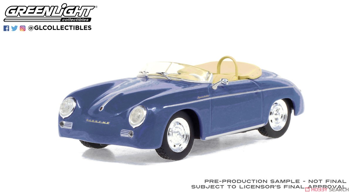 1958 Porsche 356 Speedster Super - Aquamarine Blue (ミニカー) 商品画像1