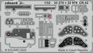 フィアット CR.42 ズームエッチングパーツ (ICM用) (プラモデル)