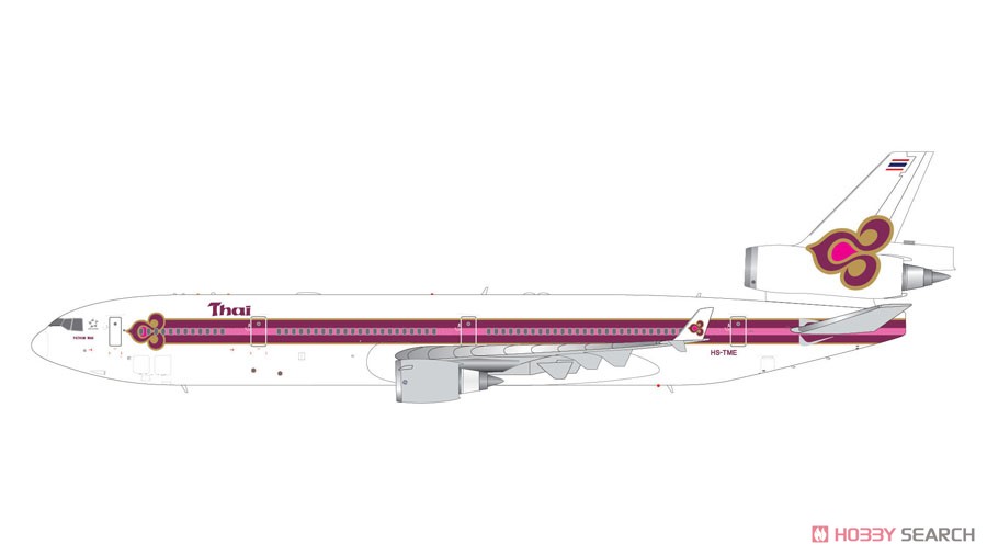 MD-11 タイ国際航空 HS-TME 1990s Royal Orchid livery (完成品飛行機) その他の画像1
