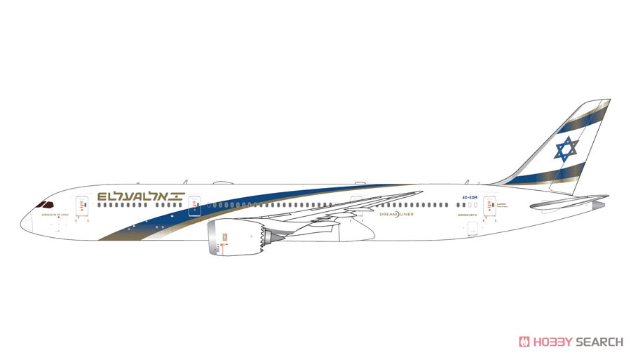 787-9 エルアル航空 4X-EDM `Jerusalem of Gold` (完成品飛行機) その他の画像1