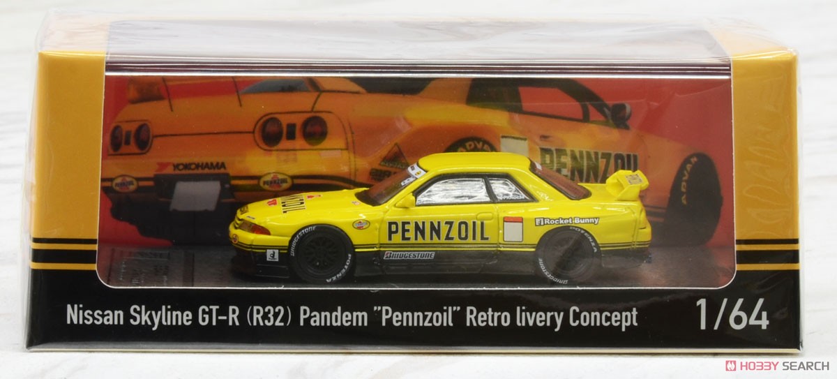 Nissan スカイライン GT-R R32 Pandem `Pennzoil` レトロカラー コンセプト (ミニカー) パッケージ1