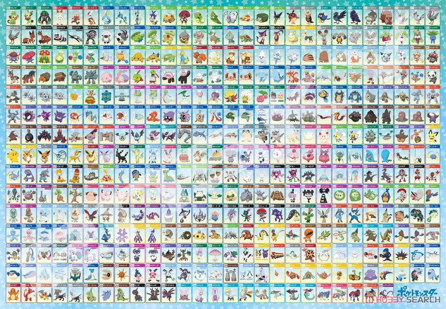 Pokemon No.500T-L28 Galar Region Pokedex No.001-No.400 (Jigsaw