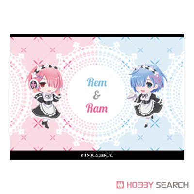 Re:Zero -Starting Life in Another World- Pasterou Canvas Pouch Rem & Ram (Anime Toy) Item picture2