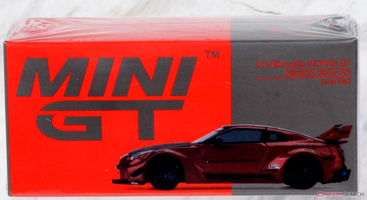 LB-Silhouette WORKS GT Nissan 35GT-RR バージョン1 ラヴァレッド (左ハンドル) (ミニカー) パッケージ1