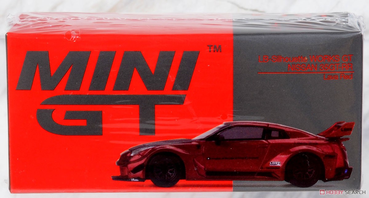 LB-Silhouette WORKS GT Nissan 35GT-RR バージョン1 ラヴァレッド (右ハンドル) (ミニカー) パッケージ1