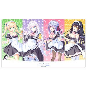 [Summer Pockets Reflection Blue] Rubber Mat (Shiroha & Kamome & Ao & Tsumugi / Maid) (Card Supplies)