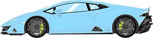Lamborghini Huracan EVO 2019 (NARVI wheel) ブルーセフェウス (ライトブルー) (ミニカー)