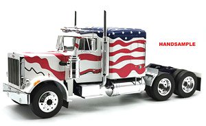 Peterbilt 359 1967 (Stars and Stripes) white/red/blue (ミニカー)