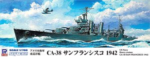 WWII USN Heavy Cruiser CA-38 San Francisco 1942 (Plastic model)