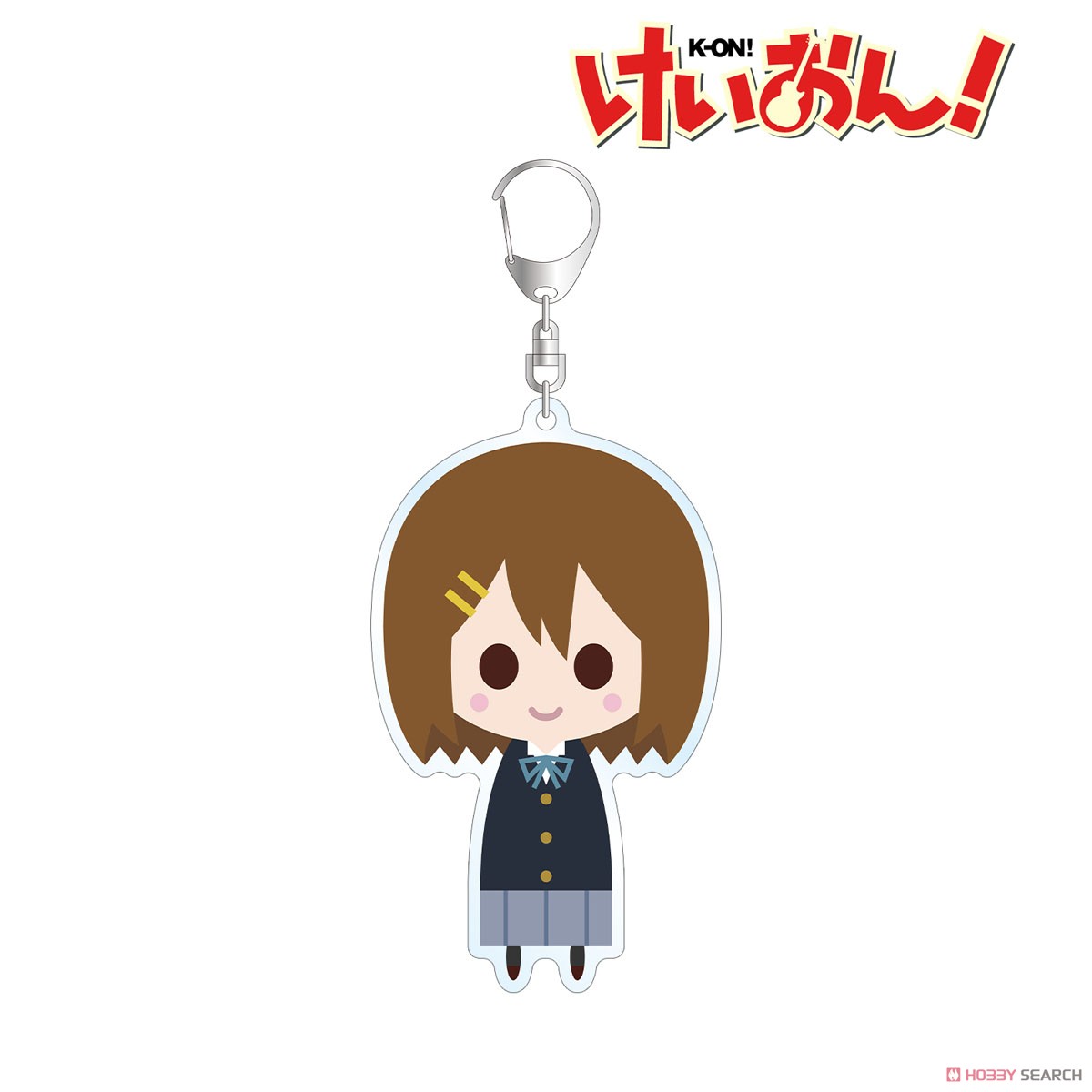K-on! Yui Hirasawa School Uniform Ver. NordiQ Big Acrylic Key Ring (Anime Toy) Item picture1