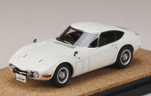 トヨタ 2000GT (MF10) 後期型 (ホワイト) (ミニカー)