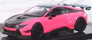 リバティウォーク BMW i8 ホットピンク/ブラック LHD (ミニカー)