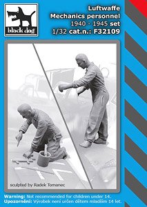Luftwaffe Mechanics Personnel 1940-45 Set (HAUF32107 + F32108) (Plastic model)