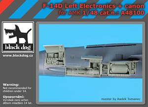 F-14D トムキャット用電子機器 (左側) & 機関砲 (AMK用) (プラモデル)