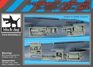 F-14 D Right + Left Electronics (for AMK) (HAUA48099 + A48100) (Plastic model)