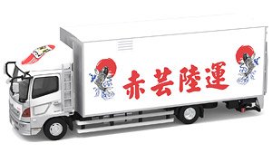 Tiny City No.156 Hino 500 Box Lorry 10t Red Yun Land Transport (Diecast Car)