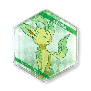 Pokemon Honeycomb Acrylic Magnet (Leafeon) (Anime Toy)
