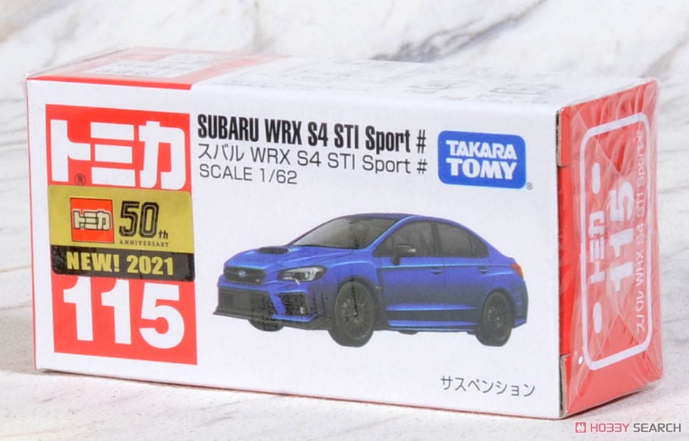 No.115 スバル WRX S4 STI Sport (ボックス) (トミカ) パッケージ1