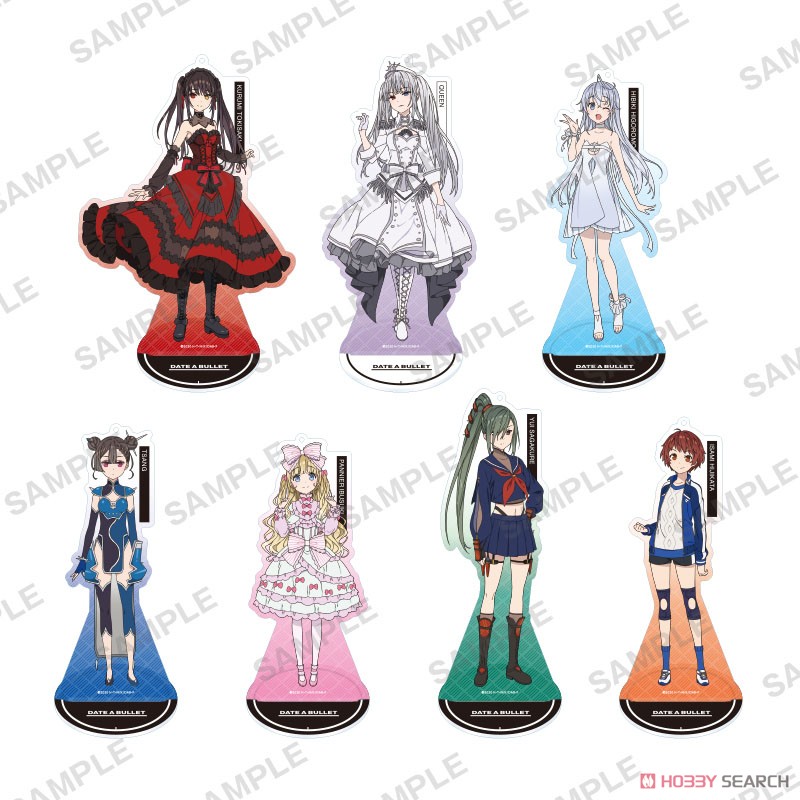 Date A Bullet Acrylic Stand Key Ring White Queen (Anime Toy) Other picture1