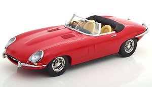 Jaguar E-Type Convertible open Series 1 RHD 1961 red /creme interieur (ミニカー)