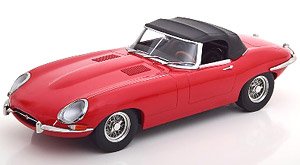 Jaguar E-Type Convertible closed Series 1 LHD 1961 red /black interieur (ミニカー)