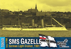 Light Cruiser SMS Gazelle, 1901 (Plastic model)