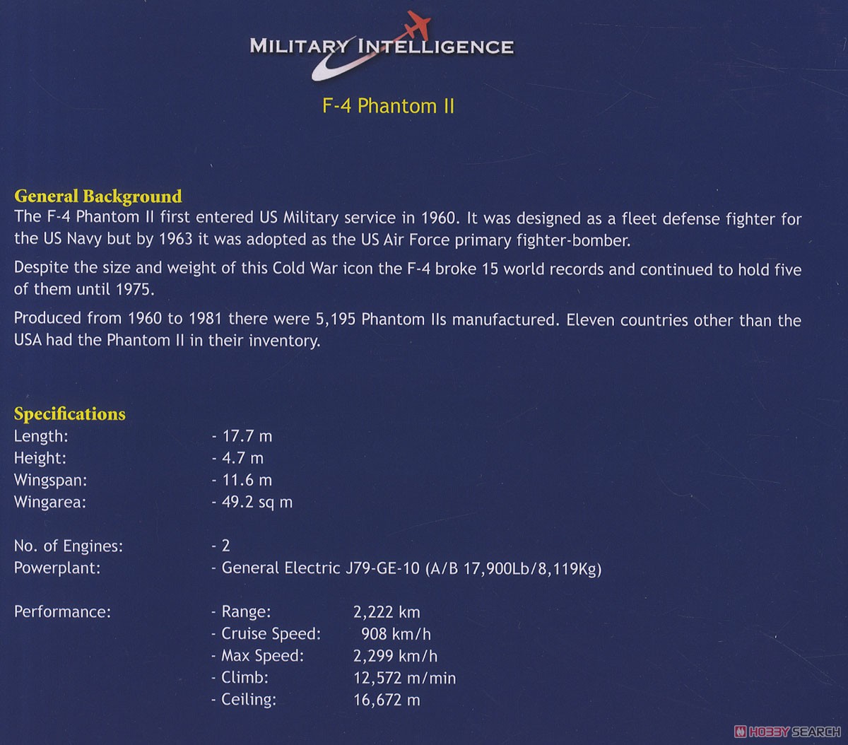 F-4B ファントム2 `VF-111 サンダウナーズ` (完成品飛行機) 解説1