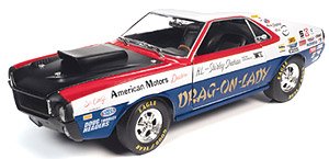 1969 AMC AMX S/S Drug-On Lady MCACN Legends of the Quarter Mile (Diecast Car)