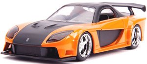 F&F Han`s Mazda RX-7 Orange (ミニカー)