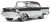 1957 シェビー ベル エアー ブラック/ホワイト (ミニカー) 商品画像1