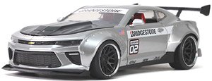 2016 シェビー カマロ SS シルバー BRIDGESTONEロゴ (ミニカー)