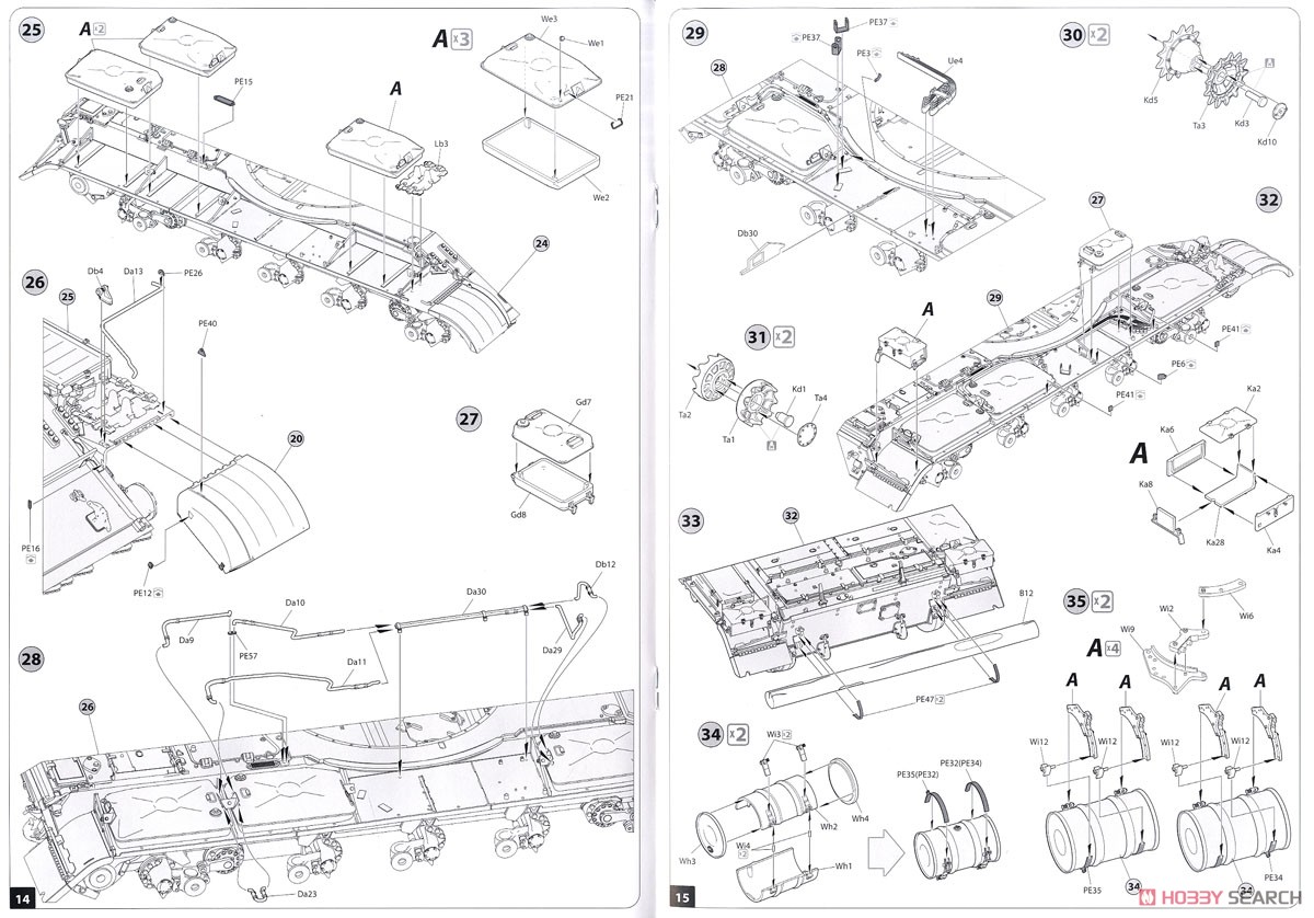 T-55A Czechoslovak Production (Plastic model) Assembly guide5
