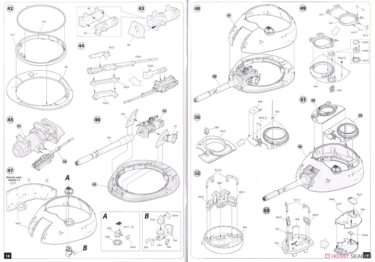 T-55A Czechoslovak Production (Plastic model) Assembly guide7