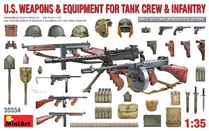 アメリカ軍戦車兵・歩兵用武器・装備品セット (プラモデル)