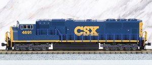 EMD SD70M フラットラジエーター CSX #4691 ★外国形モデル (鉄道模型)