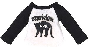 Nyanko Lagran T-shirt (Black x White) (Fashion Doll)
