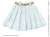 PNM Leather Belt Pleated Mini Skirts (Saxe) (Fashion Doll) Item picture1