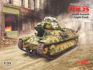 WWII FCM36 Fraench Light Tank (Plastic model)