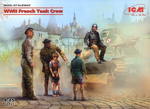 WWII Frebch Tank Crew (Plastic model)