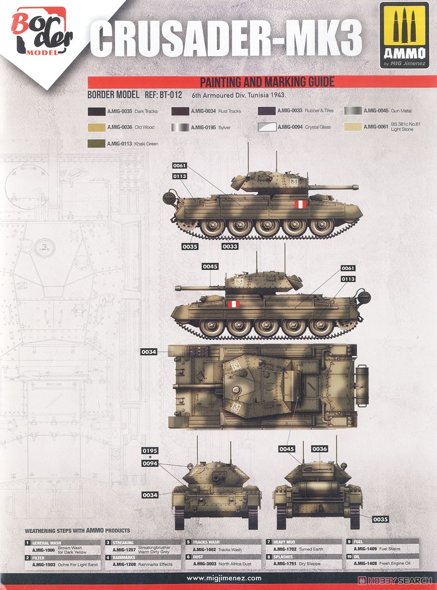 イギリス巡航戦車 クルセーダーMk.III (プラモデル) 塗装1