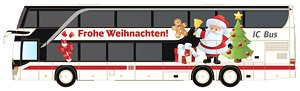 (N) Minis Setra S 431 DT DB IC Bus / Weihnachten (Christmas) (Model Train)