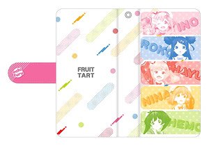 Dropout Idol Fruit Tart Notebook Type Smartphone Case Fruit Tart Ver. F Size (Anime Toy)