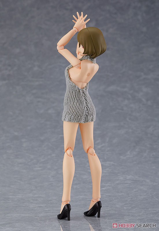 figma 女性body (チアキ) with バックレスセーターコーデ (フィギュア) 商品画像3