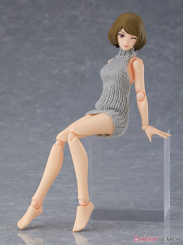 figma 女性body (チアキ) with バックレスセーターコーデ (フィギュア) 商品画像4