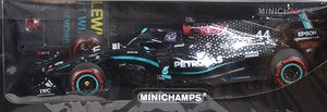メルセデス AMG ペトロナス フォーミュラ ワン チーム W11 EQ パフォーマンス ルイス・ハミルトン アイフェルGP 2020 F-1 91勝目 ピットボード/ヘルメット付き (ミニカー)
